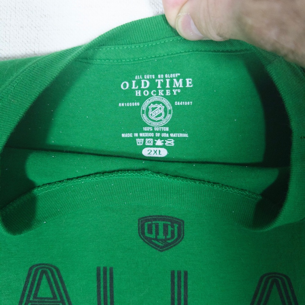 Old Time Hockey Dallas Stars 2XL Mens NHL Graphic T-Shirt Green - Picture 4 of 4
